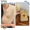 10Pcs 5 Colors Sunflower Cotton Pins JEWB-CJ0001-71-7