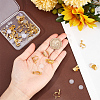 SOFPLATE 32Pcs 4 Style Brass Clip-on Earring Converters Findings KK-SP0001-28G-3