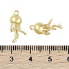 Rack Plating Brass Micro Pave Cubic Zirconia Pendants KK-C082-10G-3