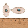 Natural Rose Quartz & Synthetic Turquoise Carved Pendants GG-CBA5963-02A-3