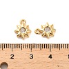 Brass Cubic Zirconia Charms KK-D300-03G-3