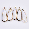 Natural Freshwater Shell Pendants SSHEL-R045-14-1