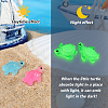 80Pcs 8 Colors Luminous Plastic Sea Turtle Figurine Decoration FIND-GF0007-46-6