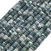 Frosted Natural Moss Agate Beads Strands G-K389-C37-01-2