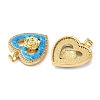 Rack Plating Brass Micro Pave Cubic Zirconia Pendants KK-P268-11A-G-3