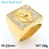 304 Stainless Steel Cubic Zirconia Finger Rings for Men FS-WG9BEFD-13-1