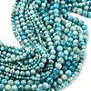 Natural Gemstone Hemimorphite Round Beads Strands G-L145-14mm-01-7