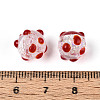 Handmade Foil Lampwork Beads Strands FOIL-T008-02F-4