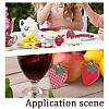 Wood Strawberry Desktop Decoration AJEW-WH0434-14-5