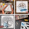 PET Hollow Out Drawing Painting Stencils DIY-WH0383-0041-4