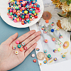 6 Strands 6 Style Handmade Polymer Clay Beads Strands CLAY-AR0001-22-3