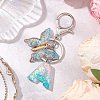 Butterfly Shape Resin & Acrylic Keychain KEYC-JKC01067-4