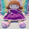 6Pcs 3 Colors Glitter Plastic Doll Craft Eyes with Eyelashes DOLL-LP0001-27-3