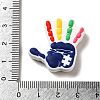 Infantile Autism Theme Silicone Focal Beads SIL-P007-C01-3