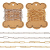 4M 2 Colors Brass Paperclip Chains CHC-TA0001-21-1