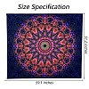 Black Light Boho Mandala Wall Tapestry JX154F-2