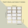 PVC Self Adhesive Stickers DIY-WH20007-64G-2