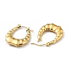 Ion Plating(IP) 304 Stainless Steel Teardrop Hoop Earrings for Women EJEW-G293-12G-2