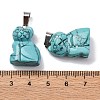 Natural & Synthetic Mixed Gemstone Pendants G-B127-08P-3