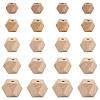 20Pcs 5 Styles Wood Beads WOOD-FS0002-59-1