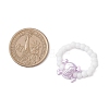 Acrylic Skull Stretch Rings RJEW-JR00927-02-3