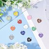 12Pcs 12 Style 304 Stainless Steel Enamel Pendants STAS-NB0001-30-5