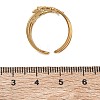 304 Stainless Steel Micro Pave Cubic Zirconia Cuff Open Rings for Women CU-CBAD24F-01G-2