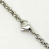 Valentines Day Gift Ideas for Husband Men's Rolo Chain Necklaces 304 Stainless Steel Necklaces X-NJEW-C074-05-3