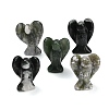 Natural Moss Agate Gemstone Carved Angle Figurines GG-CBA8396-A08-1