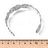304 Stainless Steel Cuff Bangles for Women BJEW-T030-01P-5