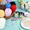 12 Skeins 12 Colors Chenille Yarns YCOR-PH0001-01-4