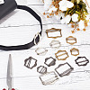 24Pcs 12 Styles Hexagon Alloy Roller Buckles FIND-DR0001-29-4