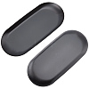 Oval 430 Stainless Steel Jewelry Display Plate STAS-CP0001-08EB-7