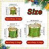 AHADERMAKER 6 Bag Christmas Theme Foam Laser Drum Pendant Decorations AJEW-GA0005-89-2