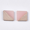 Resin & Walnut Wood Cabochons RESI-S358-A-90E-2