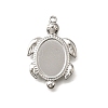 304 Stainless Steel Pendant Cabochon Settings X-STAS-C122-16A-P-1