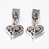 Tibetan Style Alloy European Dangle Charms MPDL-J041-14AS-1