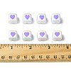 10Pcs Opaque Acrylic Enamel Beads ACRC-FS0001-02D-5