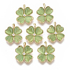 Brass Cubic Zirconia Pendants X-KK-S354-140C-NF-2