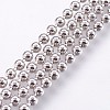 Electroplated 925 Sterling Silver Ball Chains STER-I015-01D-1