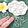 SHEGRACE Brass Toggle Clasps XGR0124P-135P-5