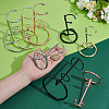 8Pcs 8 Styles Iron Crystal Scepter Display Stands ODIS-NB0001-52-3