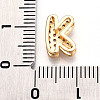 Brass Micro Pave Cubic Zirconia Charms KK-N254-217G-K-3