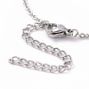 Alloy Moon Phase Pendant Necklace for Women LS-NJEW-G030-01P-3