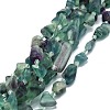 Raw Rough Natural Fluorite Beads Strands G-E576-17-1