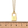304 Stainless Steel Rolo Chain Pendant Necklaces NJEW-S444-01G-13-3