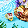 2Pcs Handmade Porcelain Mug Cup Decoration PORC-TA0001-55F-5