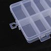 Transparent Plastic Bead Containers CON-YW0001-24-3