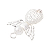 ABS Plastic Imitation Pearl Pendants PALLOY-JF04061-01-4