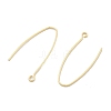 Brass Earring Hooks KK-B134-27G-2